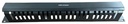 Organizador De Cables 1U 24 Puertos Negro