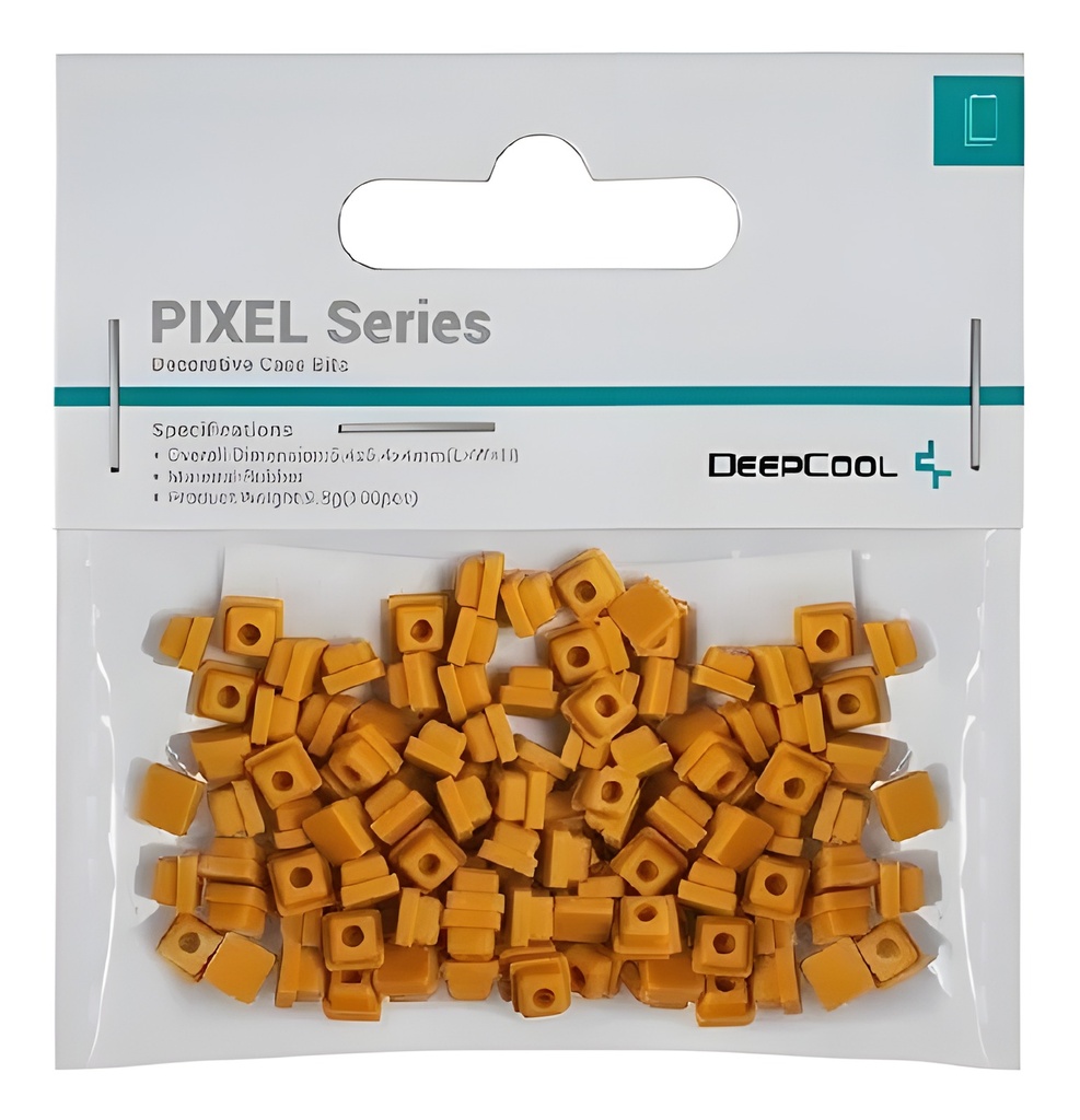 Piezas Decorativas Para Gabinete Pixel Series Naranja