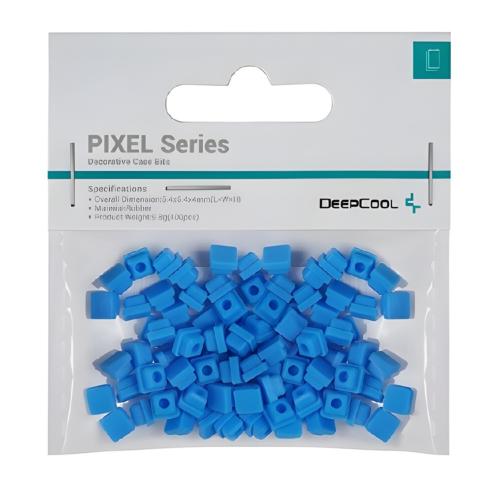 Piezas De Silicona Para Gabinete Pixel Series Azul 100 Unidades
