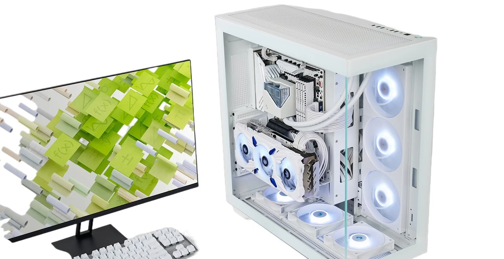 Gabinete Full-Tower Atx Con Panel De Vidrio Templado Y Ventilador 420mm Argb