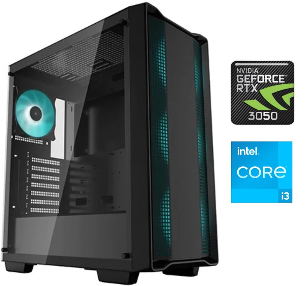 Equipo Gamer INTEL Core i3 14100F 16GB DDR5 1TB NVMe RTX 3050 6GB