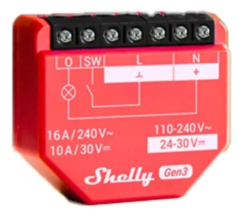 Rele Wi-Fi 16A Shelly