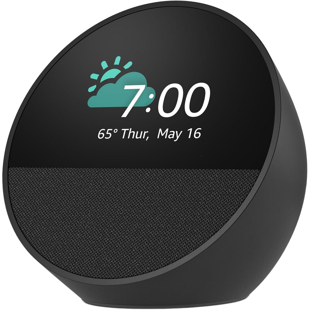 Parlante inteligente y Reloj Amazon Echo Spot negro