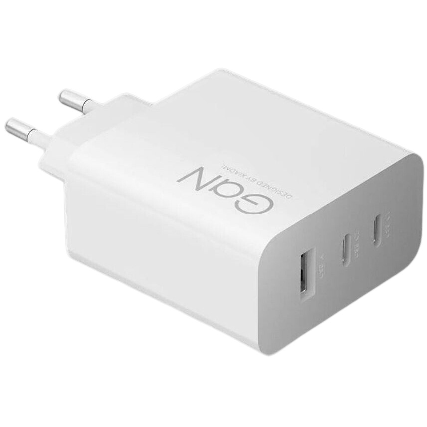 Cargador De Pared 90W 2X USB-C Y 1X USB-A Color: Blanco