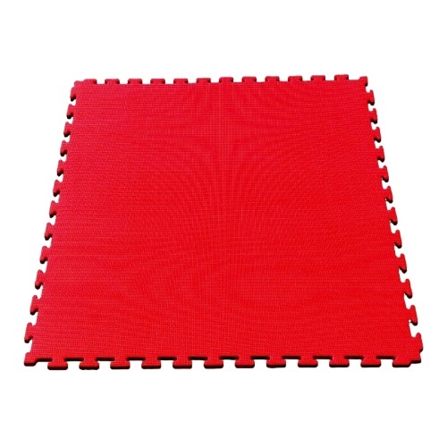 Piso Tatami Randers negro/rojo 1m x 1m x 2cm (1 unidad)