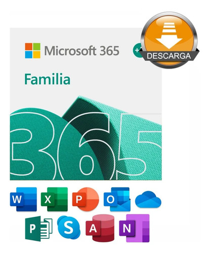 Licencia Microsoft 365 Family /Win Mac 1 año ESD