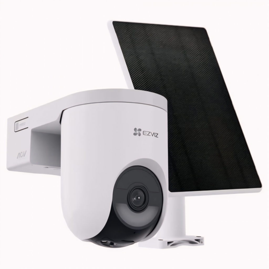 Kit Cámara WiFi Torreta 4MP 2K Con Visión Nocturna A Color Y Panel Solar