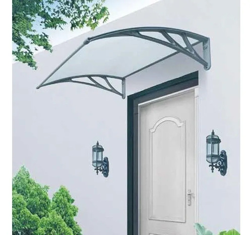 Paso de alero de 120x80 cm con soporte de plastico negro