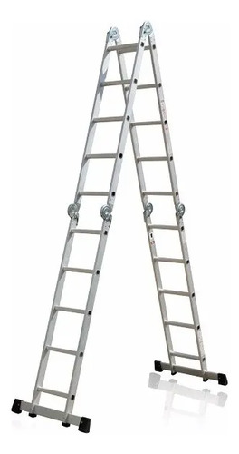 Escalera de Andamio Lumax 20 Escalones en Aluminio con Sistema de Trabas Automáticas
