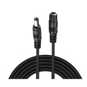 Cable De Alimentación Interior Hembra-Macho 5.5/2.1mm 10m Negro