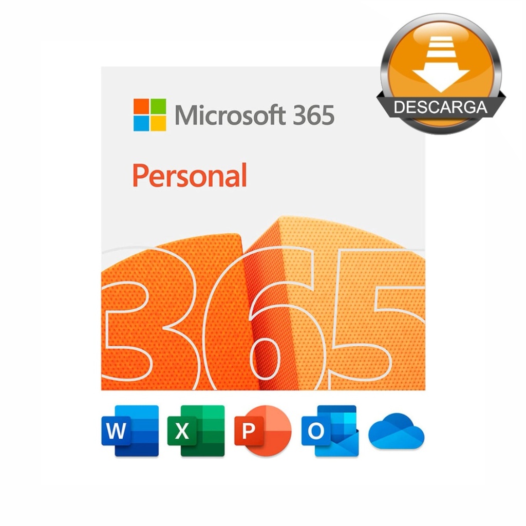 Licencia Microsoft 365 Personal /Win Mac 1 año ESD