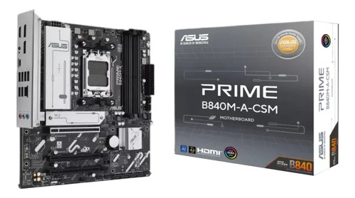 Motherboard Amd B840m-A Am5 Ddr5 Pcie 4.0 Compatible Ryzen 9000/8000/7000 Micro Atx