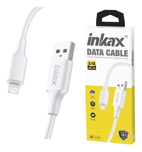 Cable USB-A a Lightning 2m Inkax