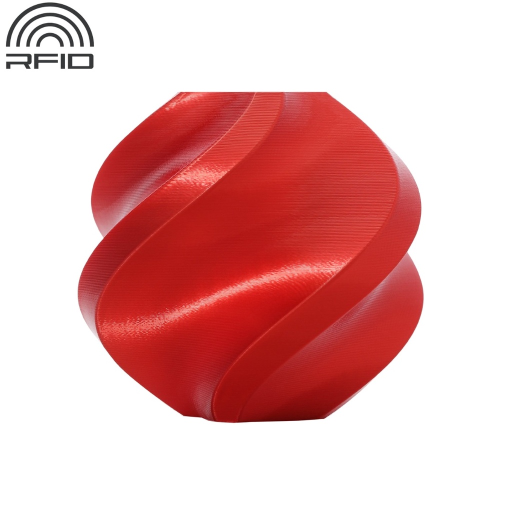 Filamento Bambu Lab PLA Silk+ rojo