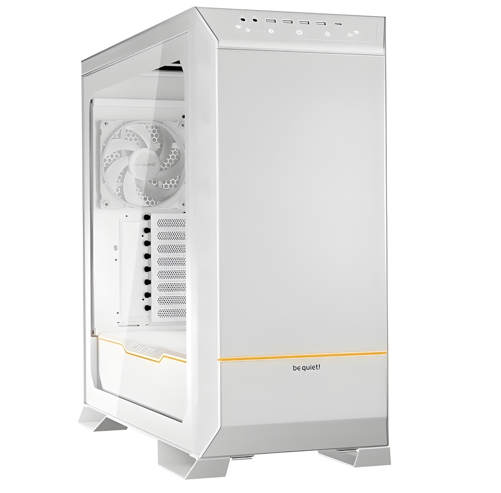 Gabinete Atx Mid-Tower Blanco Vidrio 3 Ventiladores Silent Wings 4 Pwm
