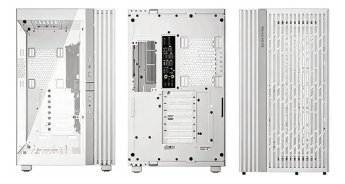 Gabinete Mid-Tower Blanco Con Paneles Acristalados Vidrio Lateral Y Iluminación Argb