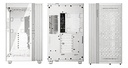 Gabinete Mid-Tower Blanco Con Paneles Acristalados Vidrio Lateral Y Iluminación Argb