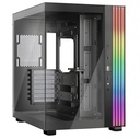 Gabinete Atx Mid-Tower Negro Acristalado Con Iluminación Argb