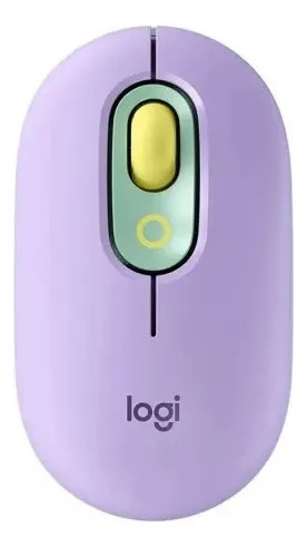 Mouse Inalámbrico Bluetooth con Emojis Personalizables Lila