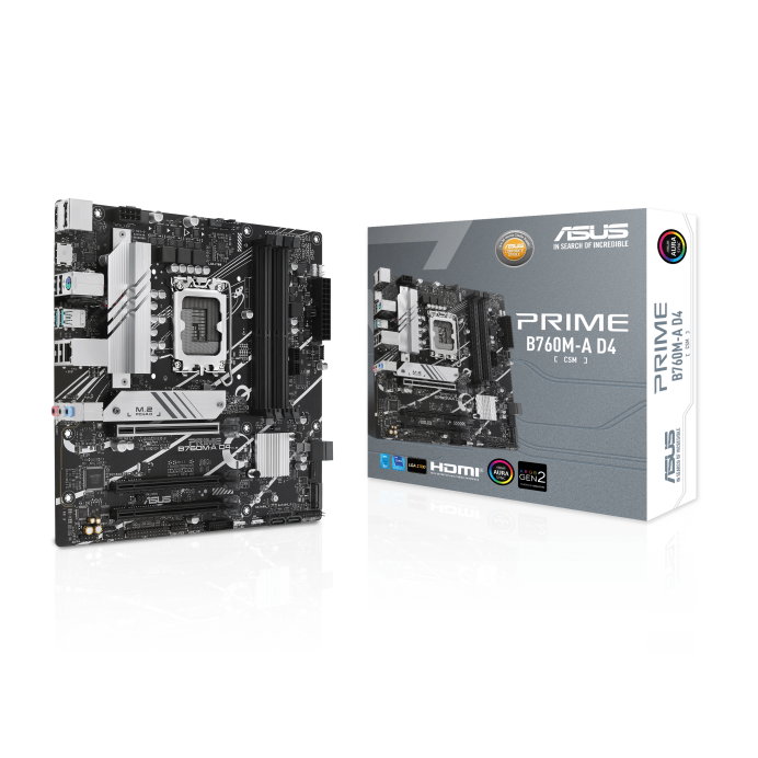 Placa Madre Intel B760m D4 Lga 1700 Asus Prime B760m-A