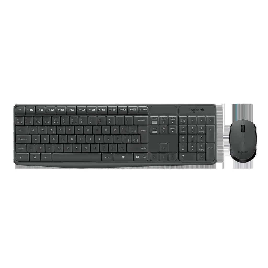 Combo Teclado Y Mouse Inalámbrico Logitech MK235 2.4GHz Español