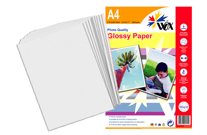 Papel Fotográfico A4 180grs