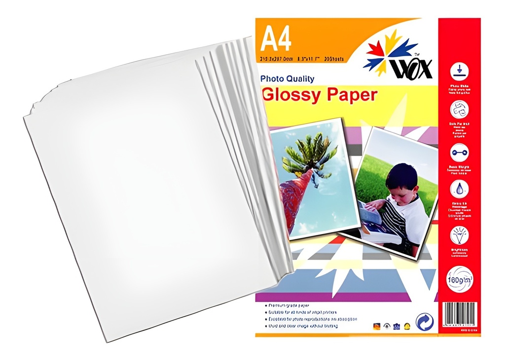 Papel Impresión A4 180gr 20 Unidades