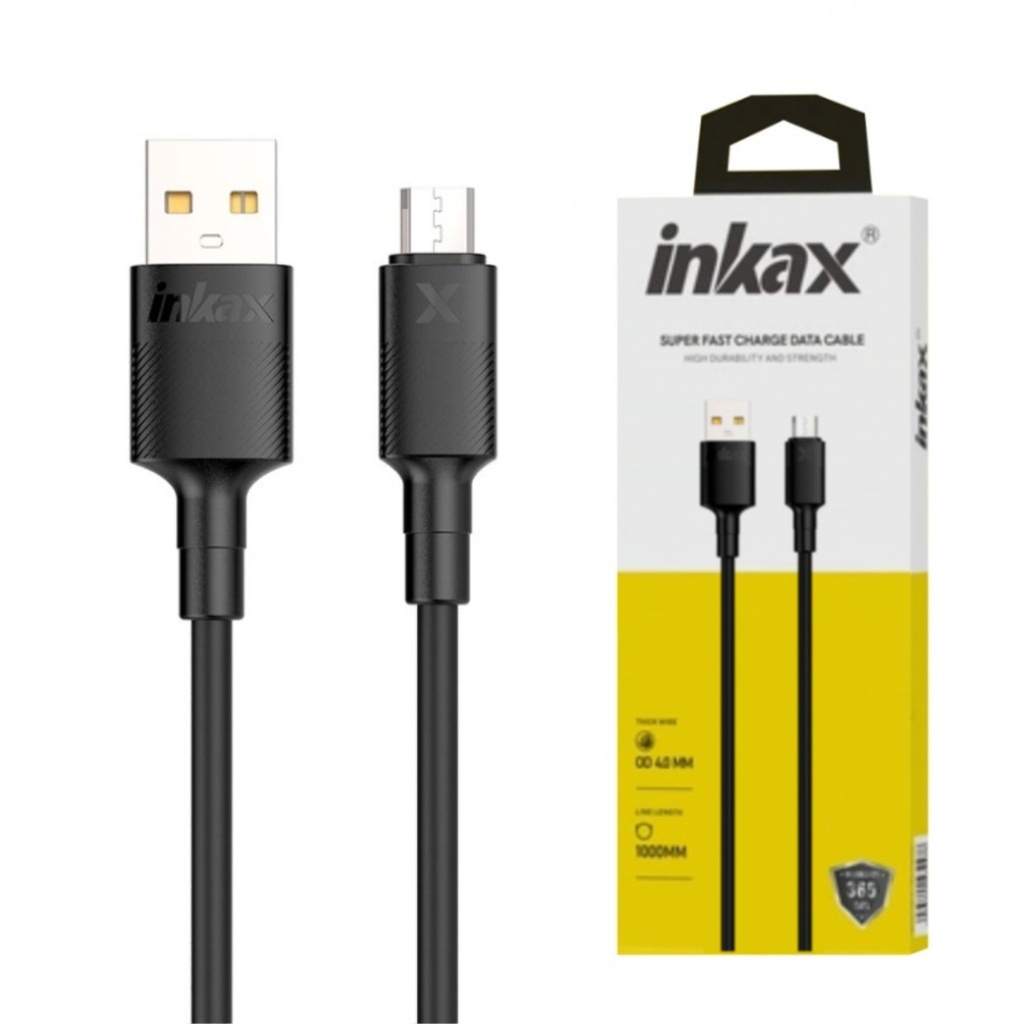 Cable Inkax Micro USB 3.1A negro