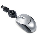 Mouse Cableado 1200dpi Plateado