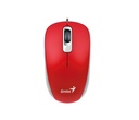 Mouse USB 1200 Dpi 3 Botones Rojo