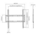 Soporte para TV fijo ultra delgado hasta 55''
