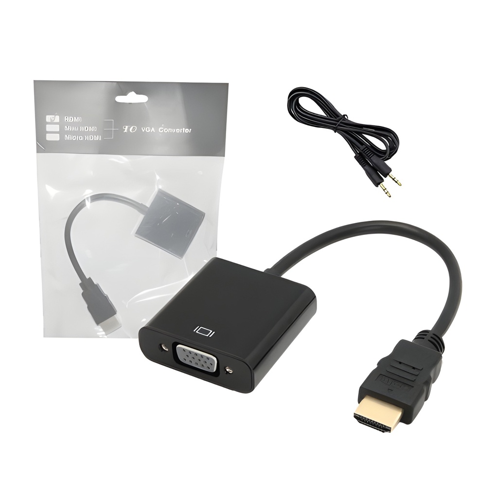 Cable Adaptador HDMI A VGA Con Audio