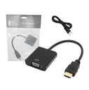 Cable Adaptador HDMI A VGA Con Audio