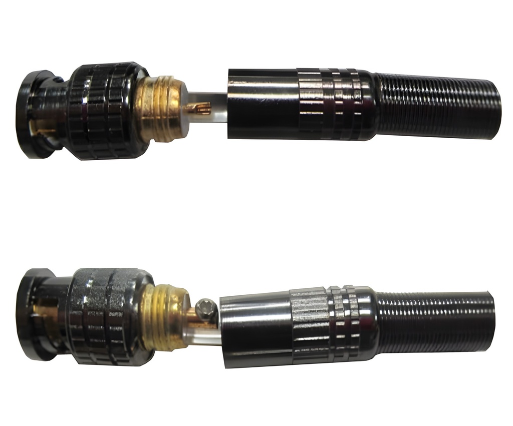 Conector Bnc Metálico Para Cable Coaxial