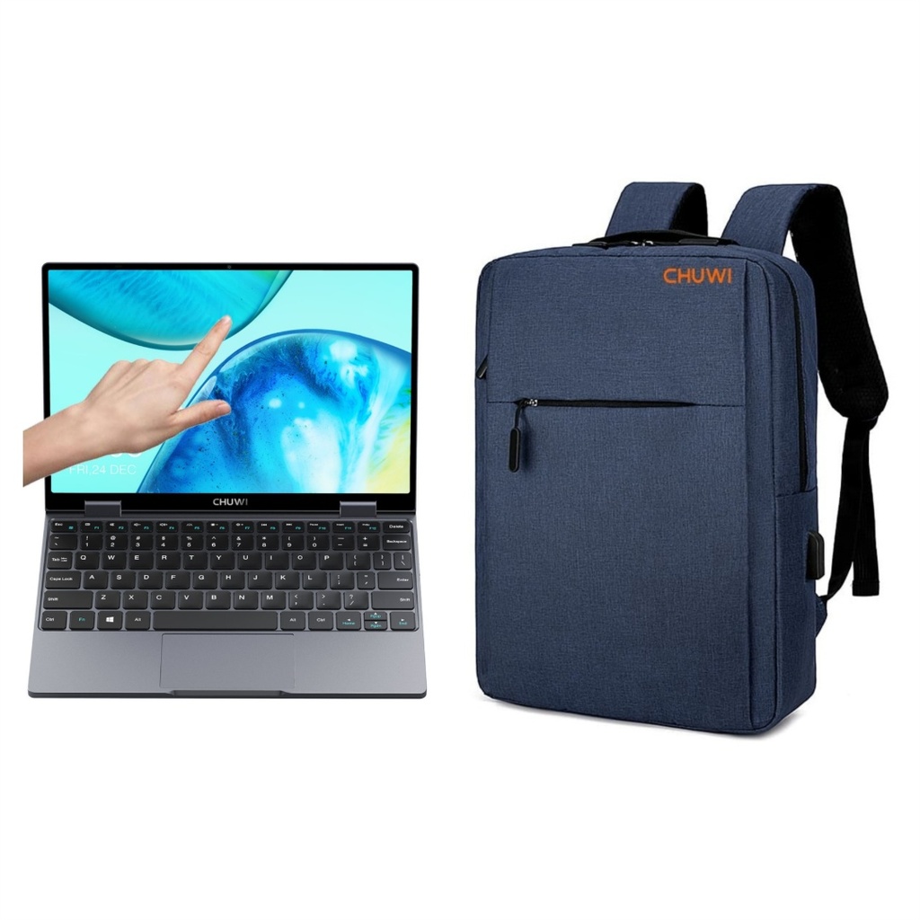 Notebook Convertible Chuwi Quadcore + Mochila azul