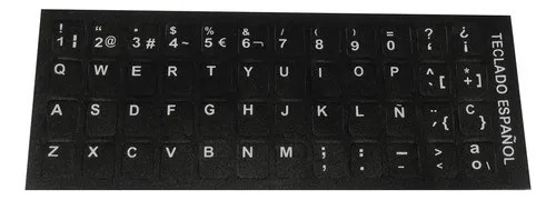 Sticker Teclado Español Adhesivo Genérico