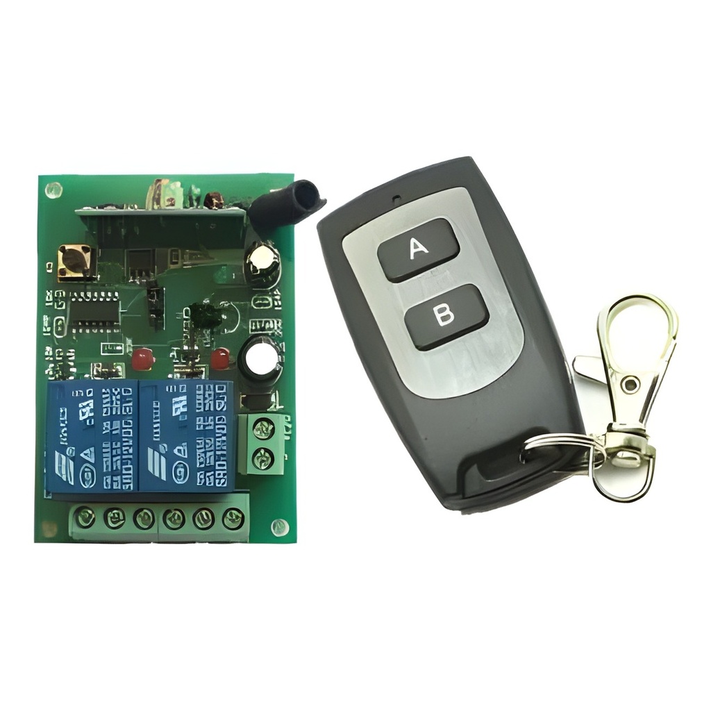 Kit Receptor Y Control Remoto 2 Canales