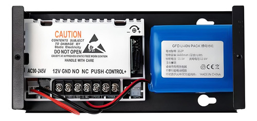 MINI FUENTE BACKUP 5AMP PUSH Y TEMPORIZADOR CON BATERIA 