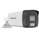 Cámara HD Analógica Bullet Exterior 2MP 2.8mm Dual Infrarroja Y Luz Blanca 40m 0.01Lux Con Audio