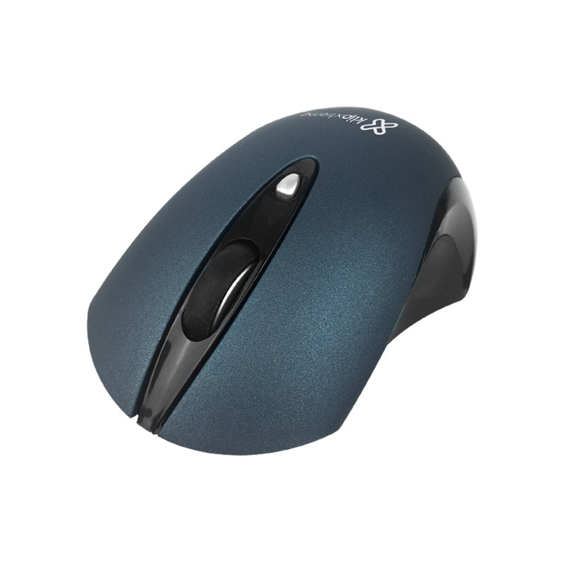 Mouse Inalámbrico 3 Botones Ergonómico Azul