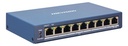 Switch PoE Administrable 8 Puertos 100MB + Uplink Gigabit