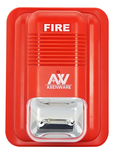 SIRENA DE INCENDIO CON FLASH INTERIOR 12/24 V