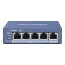 Switch Gigabit PoE+ 4 Puertos Hikvision