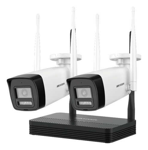 Kit WiFi NVS 4 Canales 2 Bullets 2MP Hikvision