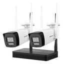 Kit WiFi NVS 4 Canales 2 Bullets 2MP Hikvision