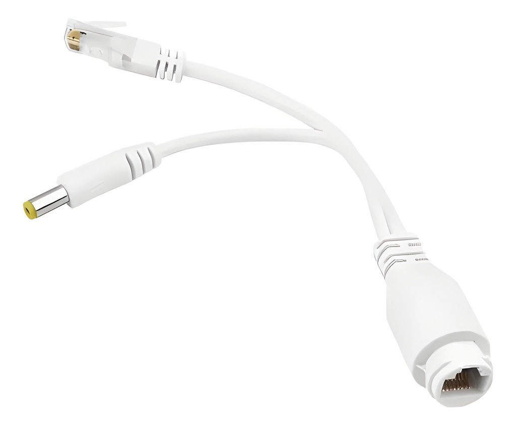 Conversor PoE Pasivo Rj45 48V A 12V 100MB Con Conector Exterior IP66