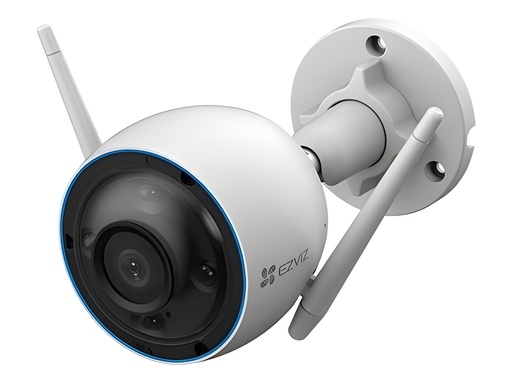 Cámara IP Torreta 3K Exterior Lente 4mm Visión Nocturna Color 30m Audio Bidireccional WizSense