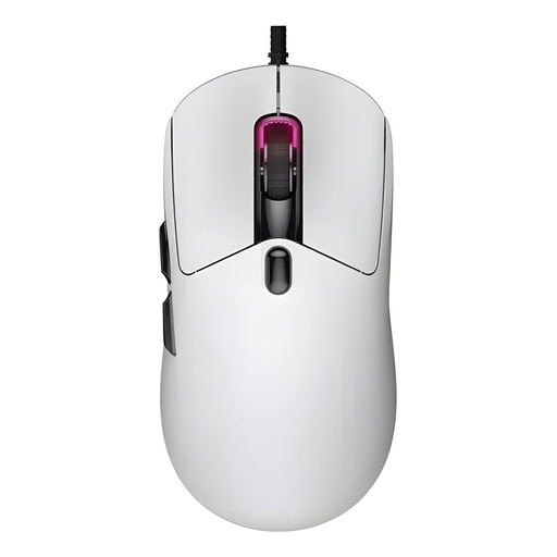 Mouse Gaming Cableado 6200DPI 5 Botones Blanco