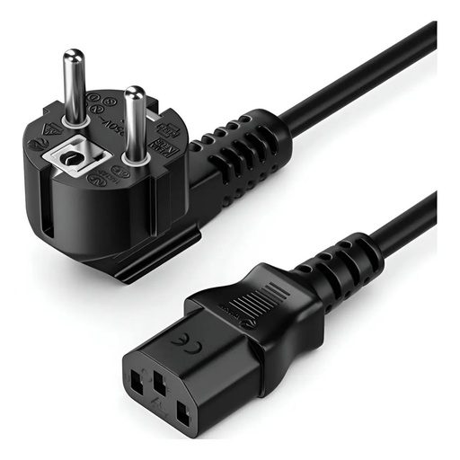 Cable Schuko 1.5m Negro