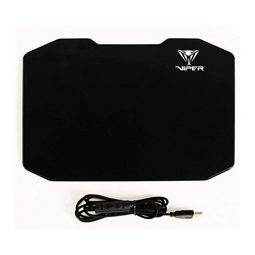 Mouse Pad Gamer Ergonómico Negro 355x245mm Polímero Rígido